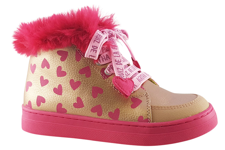 Agatha Betty Fluff 221941A Gold Girls Boots