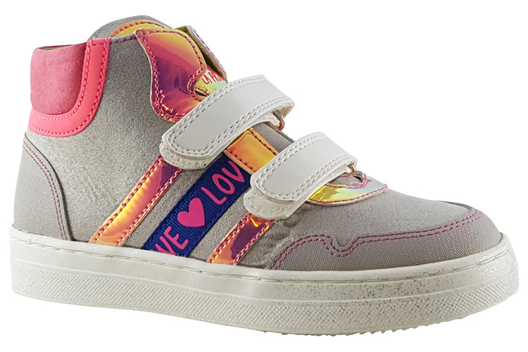 Agatha Betty Holo 221943B Grey Multi Girls Boots