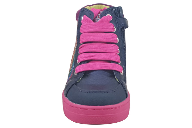 Agatha Betty Rainbow 231941A Navy Multi Girls Boots