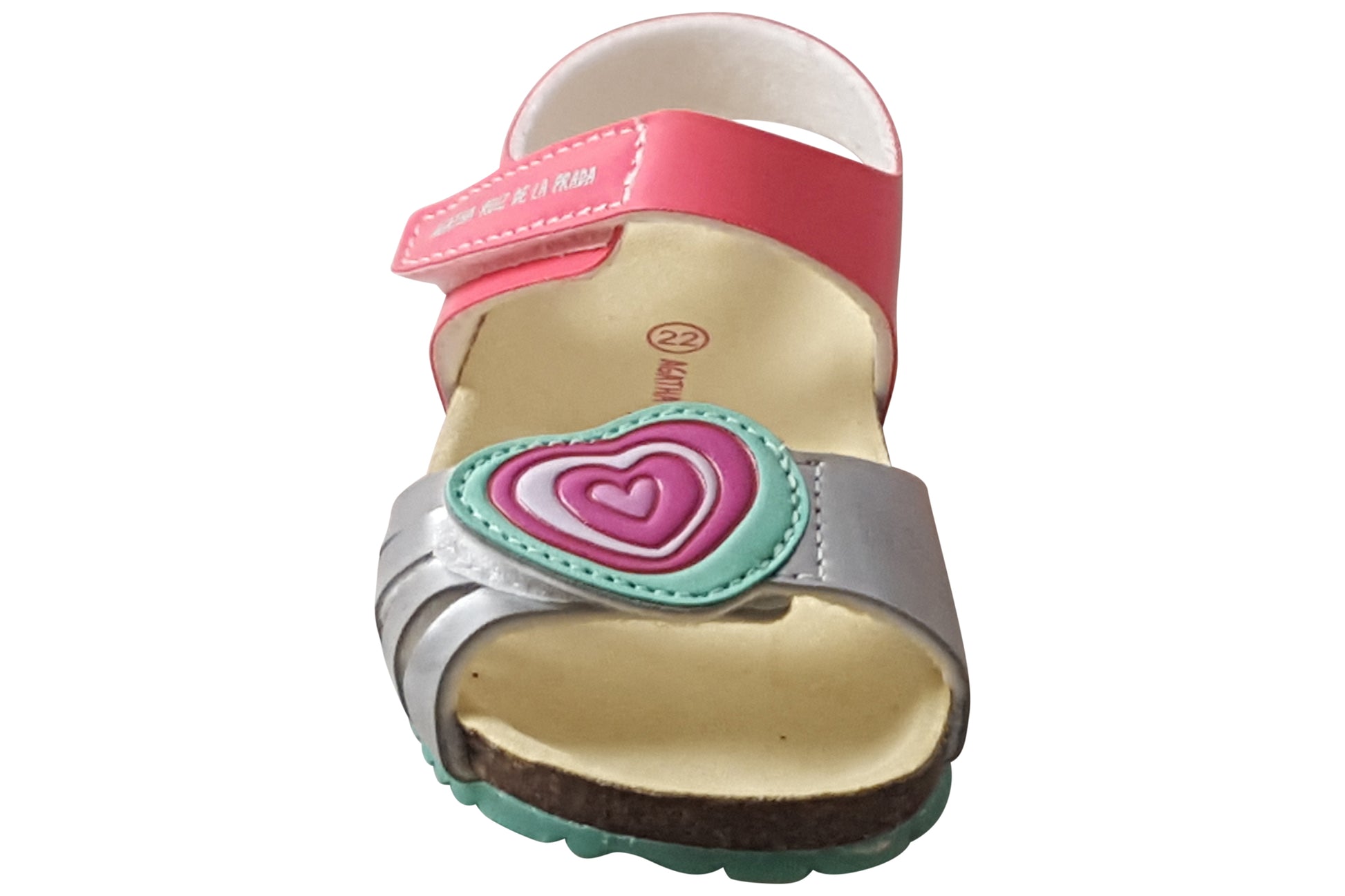 agatha-bio-heart-sdl-girls-sandals-fuchsia-silver-front
