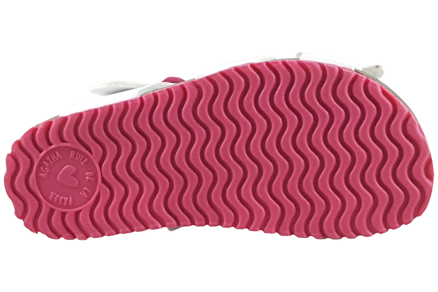 agatha bio sdl girls sandal white multi sole