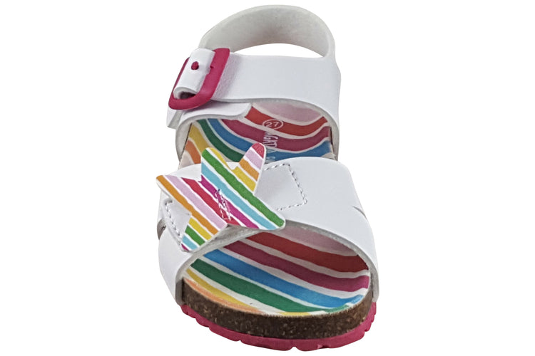 Agatha SDL 242938A White/Multi Girls Sandals