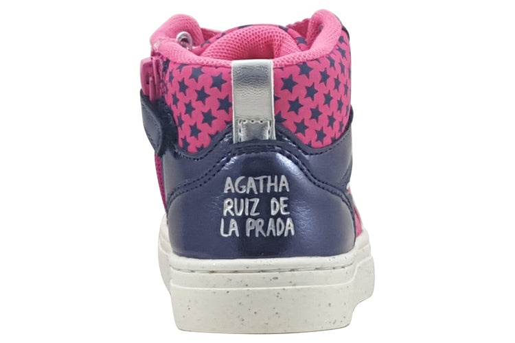 Agatha Botty 241955A Blue/Pink Girls Boots