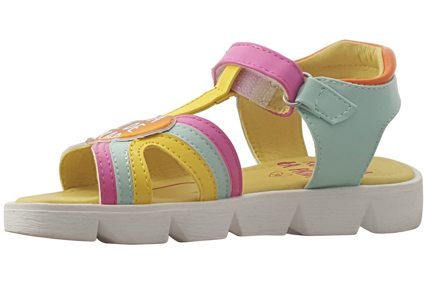 Agatha Smile SDL 242972A Yellow/Multi Girls Sandals