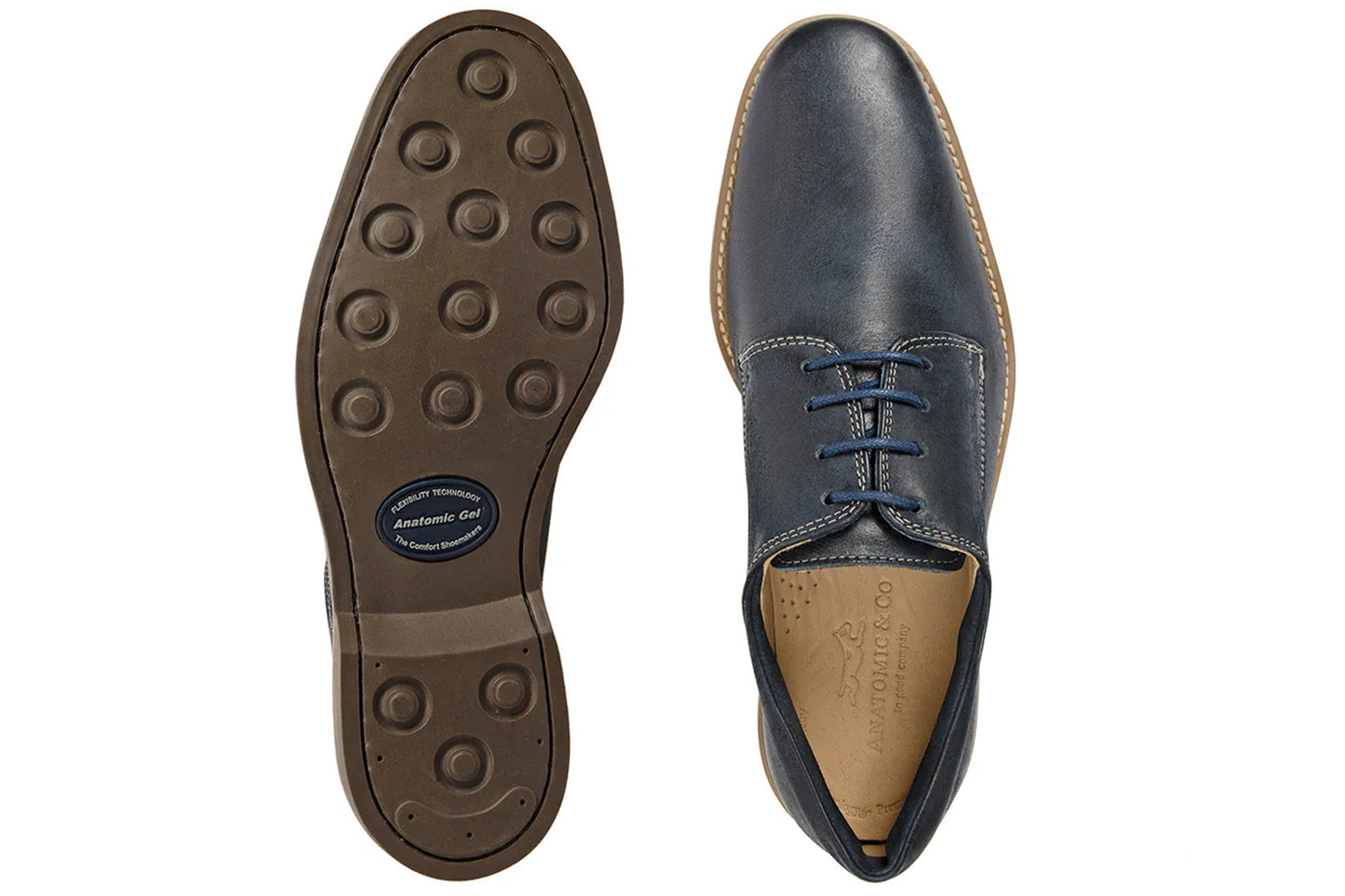 Anatomic & Co Delta 565621 Navy Vintage Mens Shoes