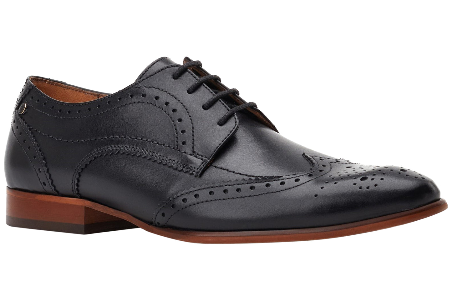 Base London Barbera Waxy Black Mens Shoes