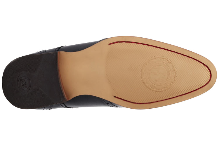 Base London Barbera Waxy Black Mens Shoes