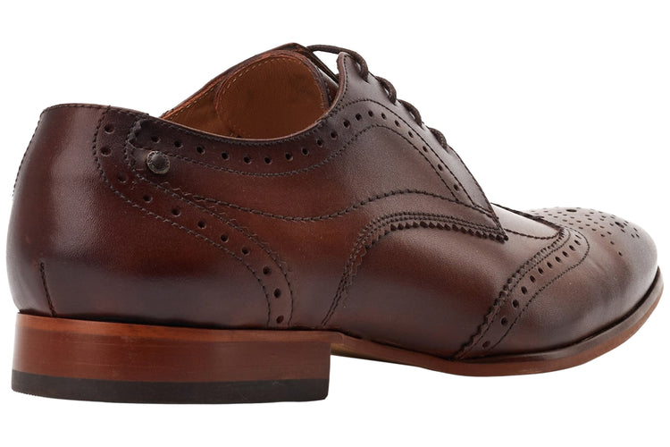 Base London Barbera Waxy Brown Mens Shoes