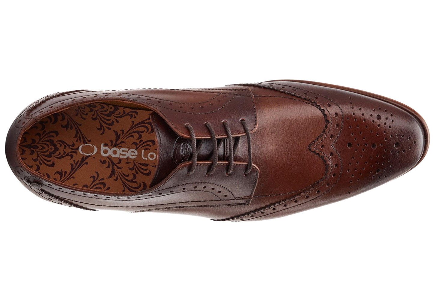 Base London Barbera Waxy Brown Mens Shoes