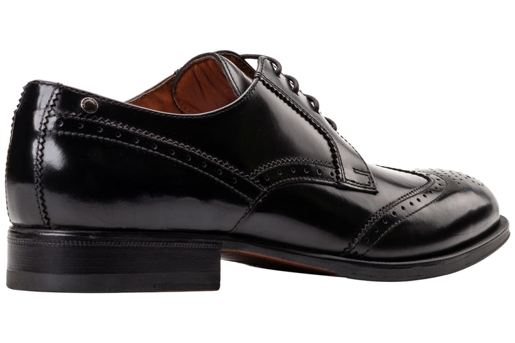 Base London Bell Hi Shine Black Mens Shoes