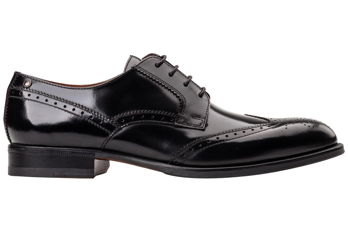 Base London Bell Hi Shine Black Mens Shoes