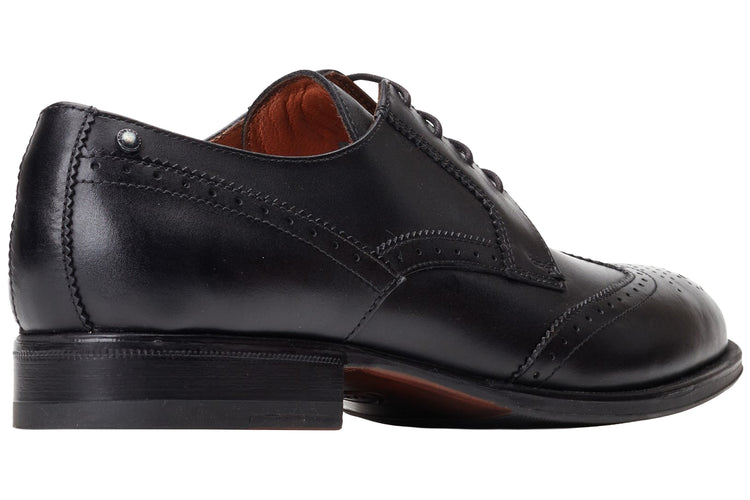 Base London Bell Waxy Black Mens Shoes