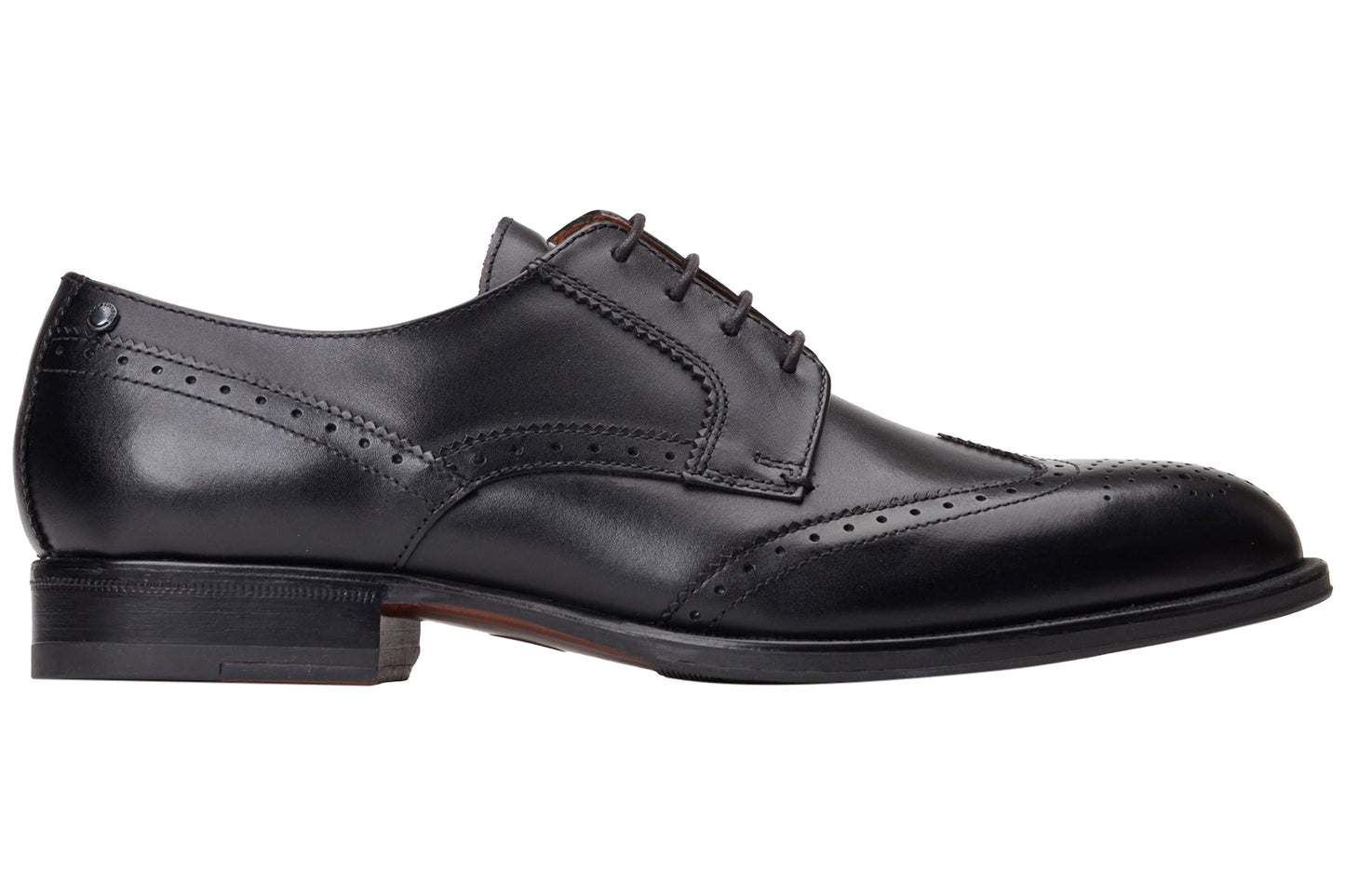 Base London Bell Waxy Black Mens Shoes