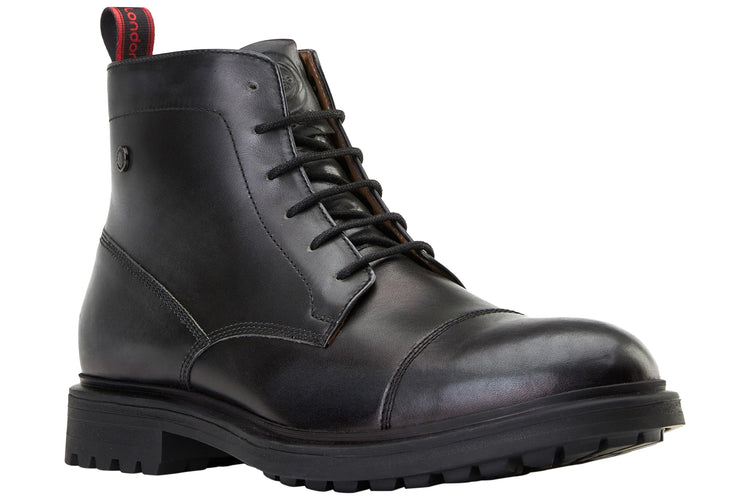 Base London Boulton Waxy Black Mens Boots