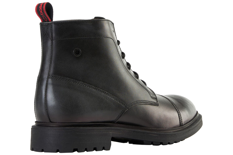 Base London Boulton Waxy Black Mens Boots