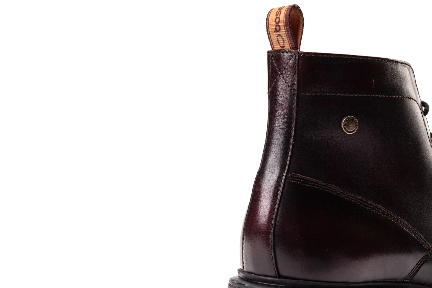 Base London Boulton Rub Off Bordo Mens Boots