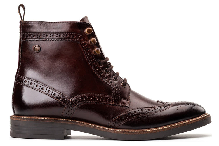 Base London Bristol Washed Brown Mens Boots