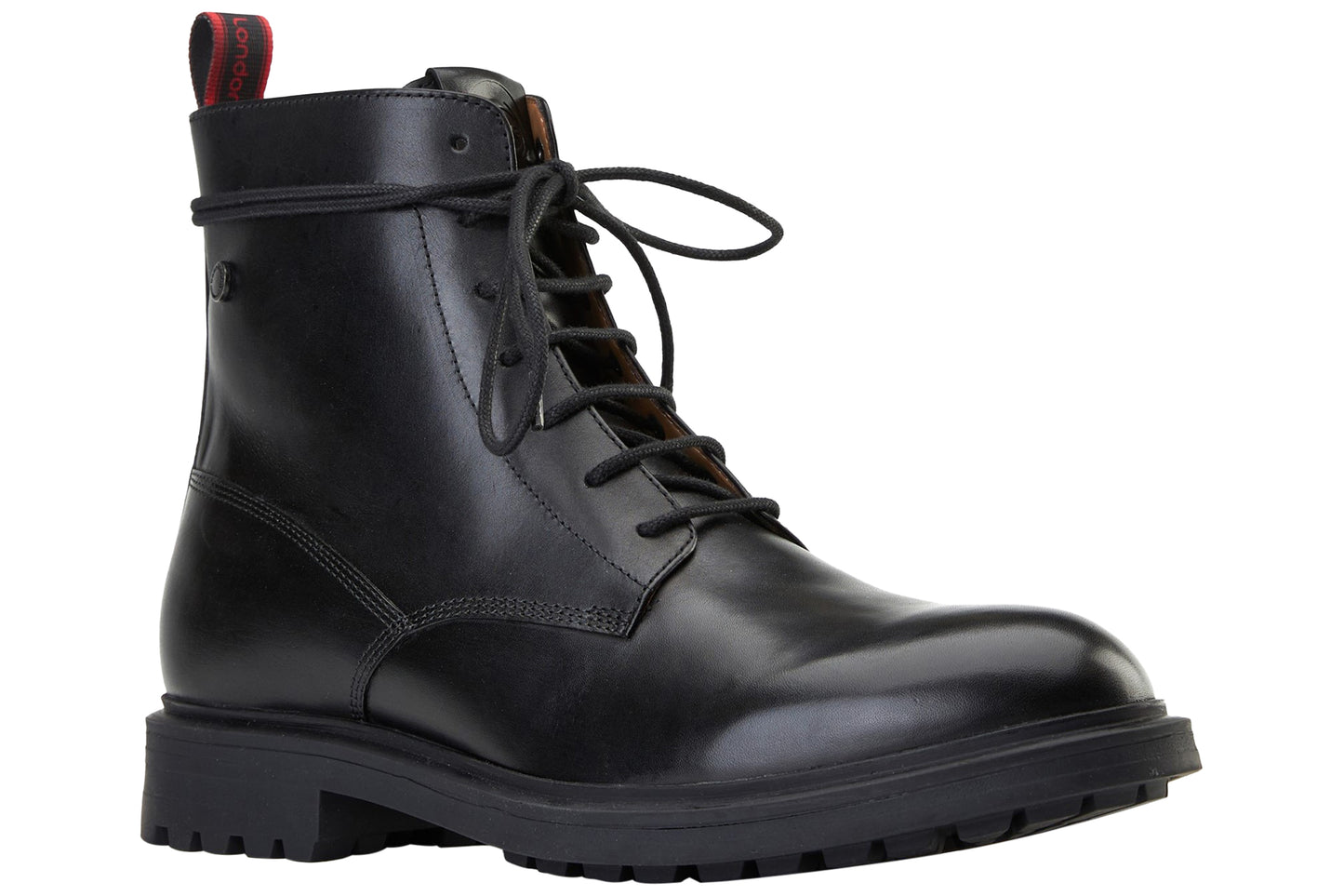 Base London Brunel Waxy Black Mens Boots