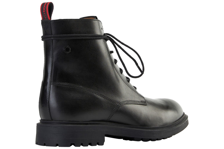 Base London Brunel Waxy Black Mens Boots