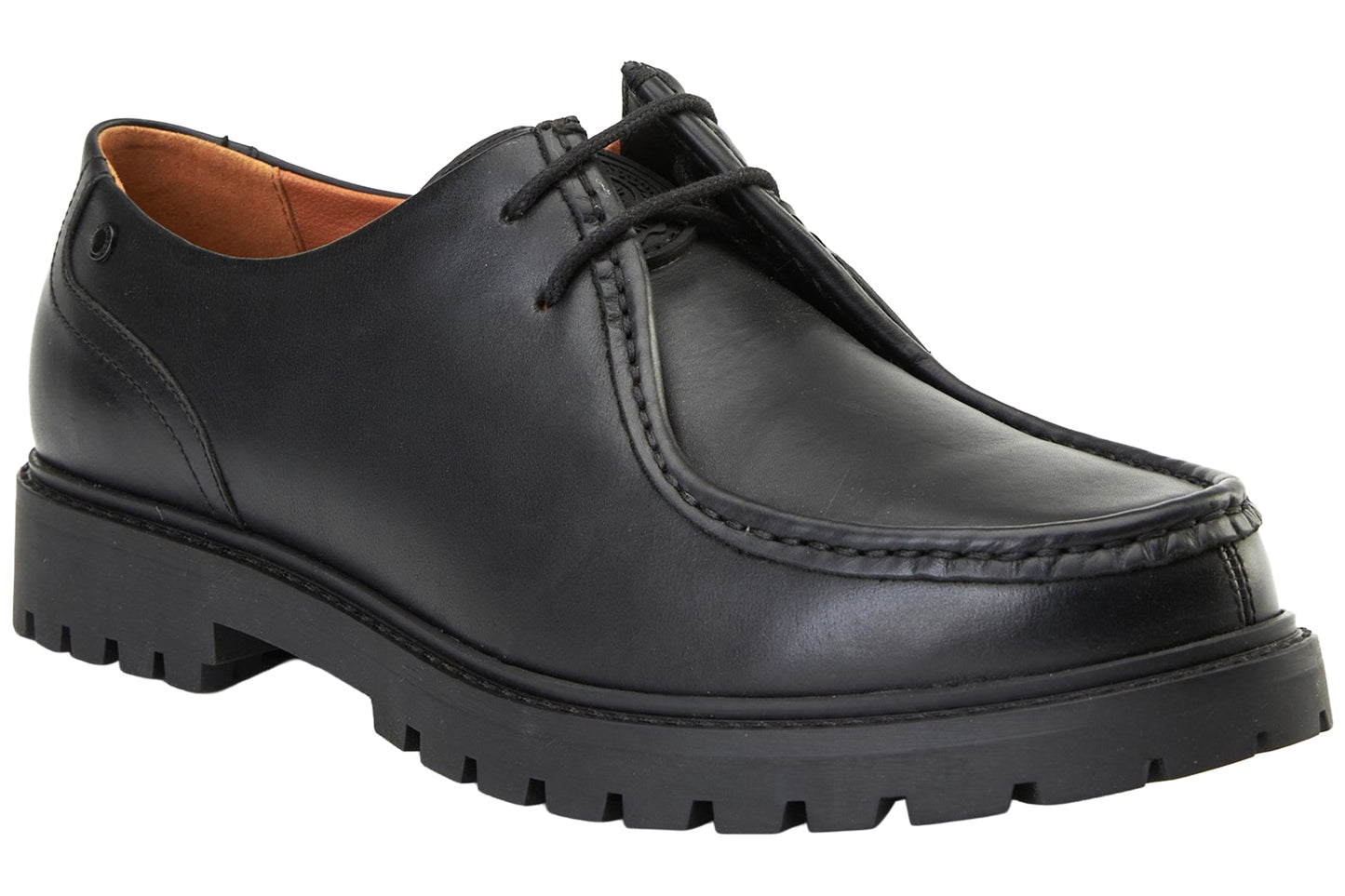 Base London Carbon Pull Up Black Mens Shoes