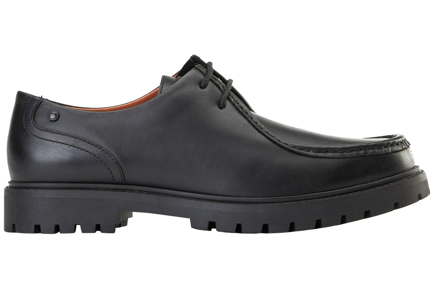 Base London Carbon Pull Up Black Mens Shoes