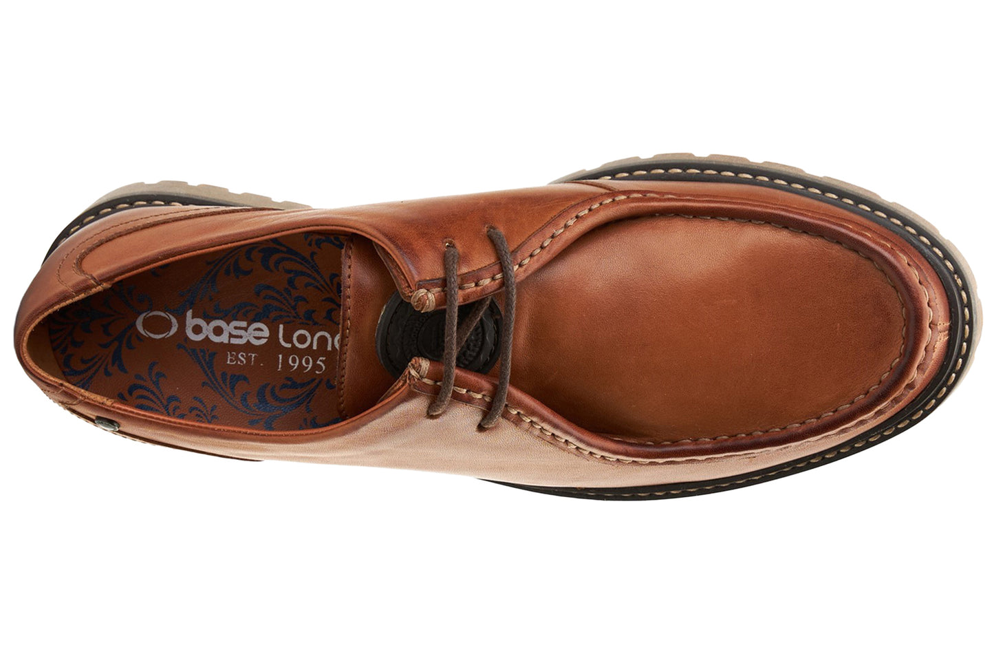 Base London Carbon Pull Up Tan Mens Shoes
