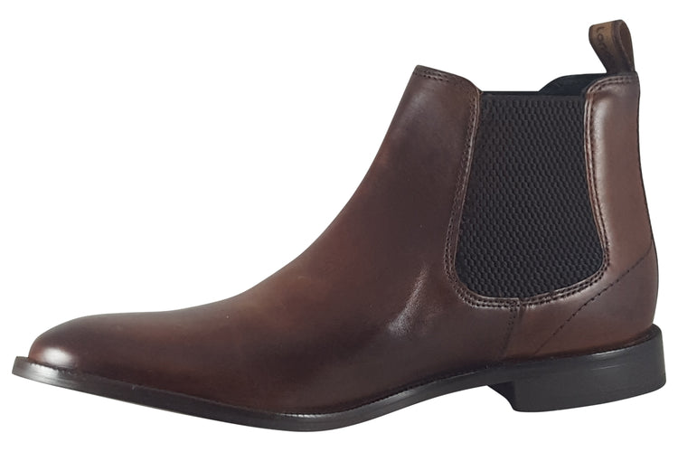Base London Carson Burnished Tan Mens Boots