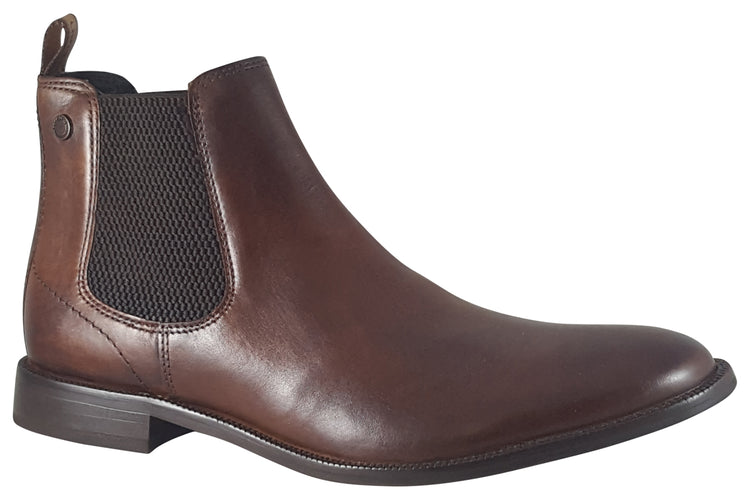 Base London Carson Burnished Tan Mens Boots
