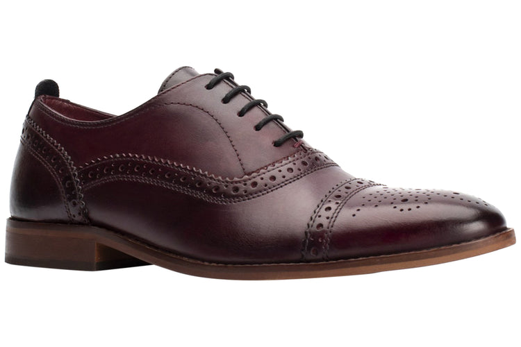 Base London Cast Washed Washed Bordo Mens Shoes