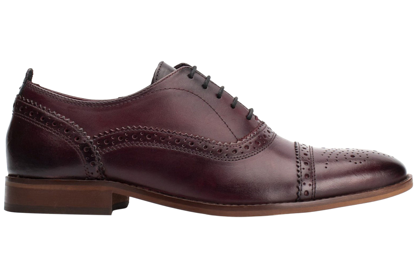 Base London Cast Washed Washed Bordo Mens Shoes