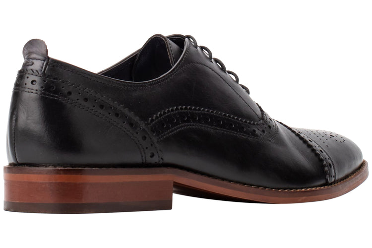 Base London Cast Waxy Waxy Black Mens Shoes