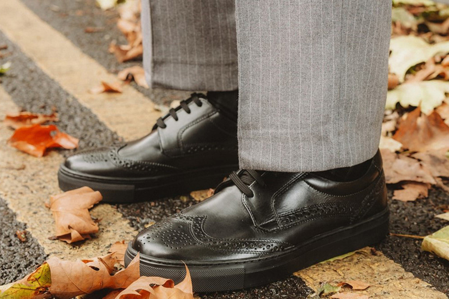 Base London Clapton Washed Black Mens Trainers