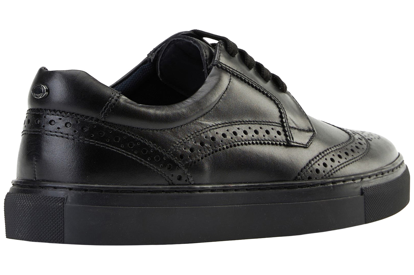 Base London Clapton Washed Black Mens Trainers