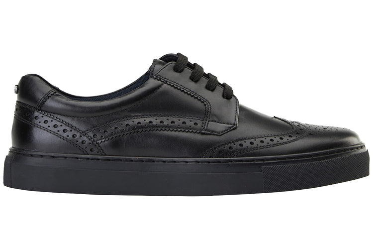 Base London Clapton Washed Black Mens Trainers