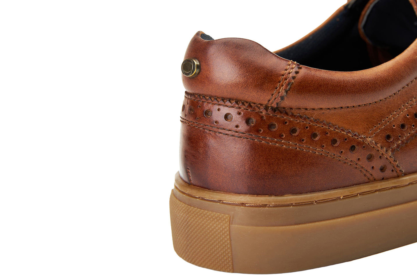 Base London Clapton Washed Tan Mens Trainers