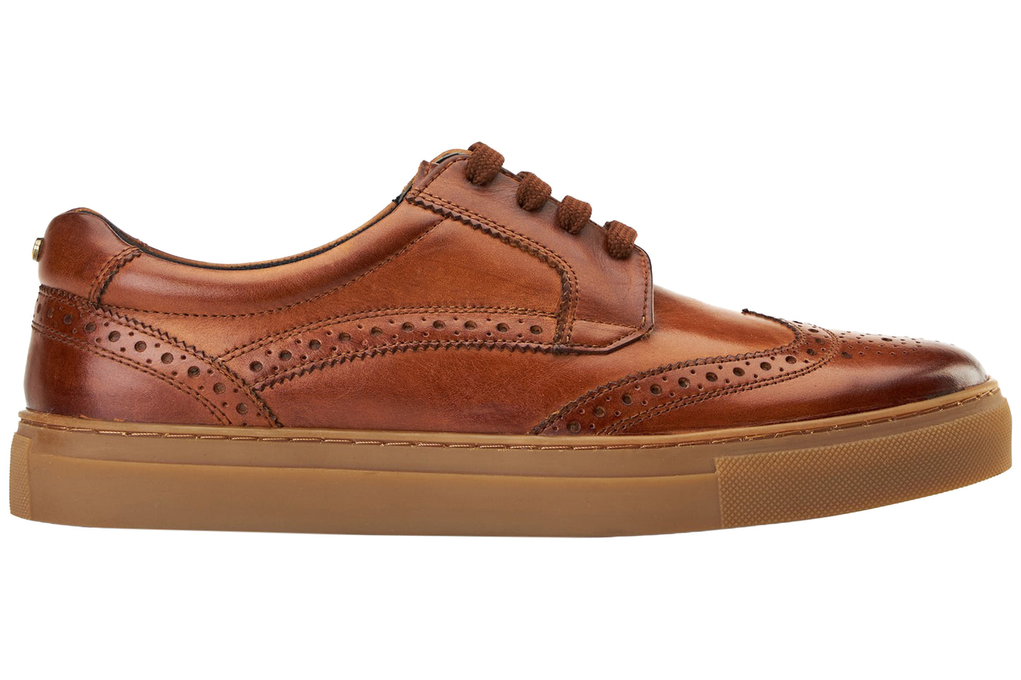 Base London Clapton Washed Tan Mens Trainers