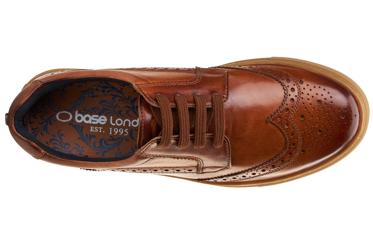 Base London Clapton Washed Tan Mens Trainers