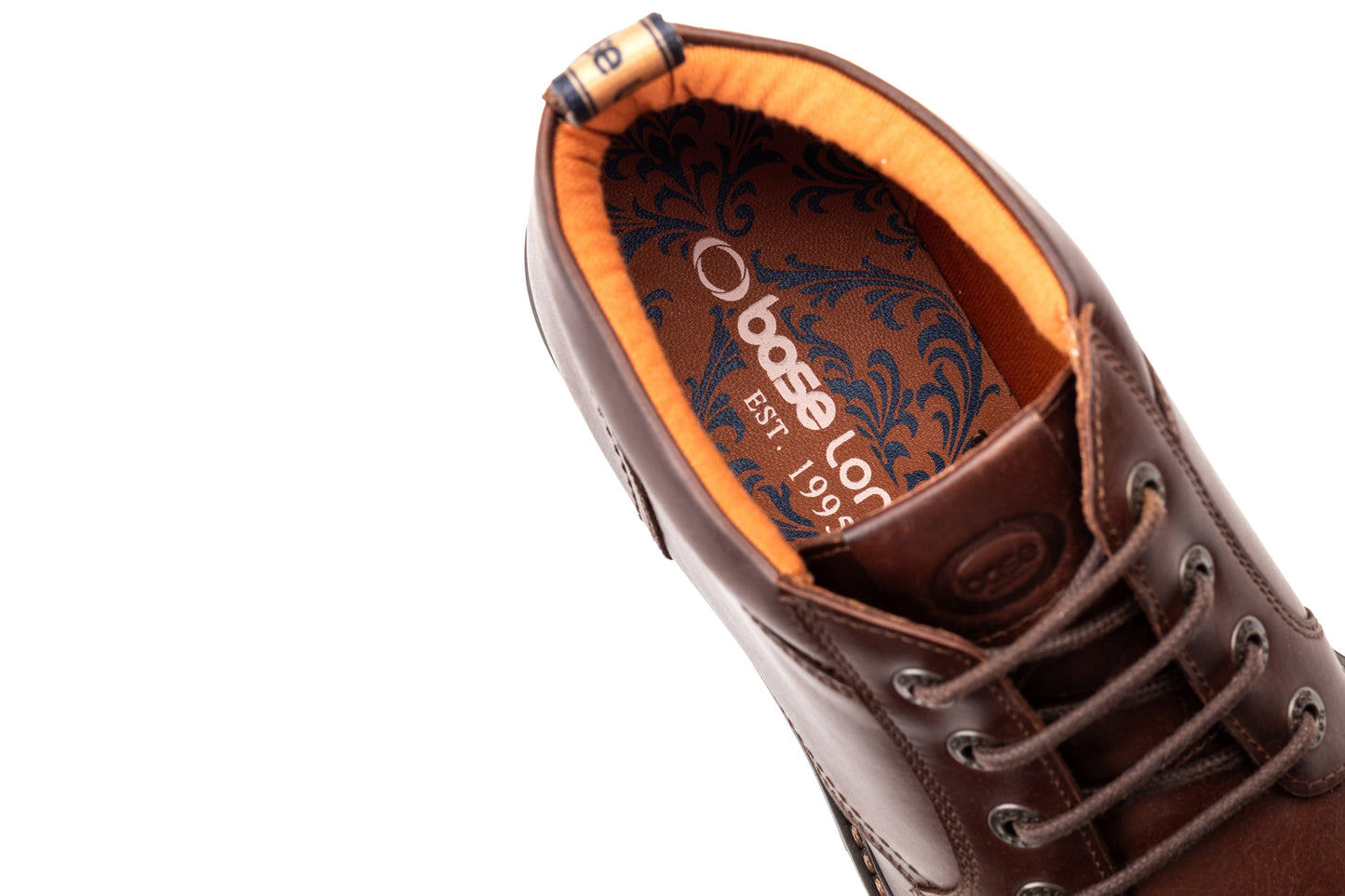 Base London Cobalt Pull Up Brown Mens Boots