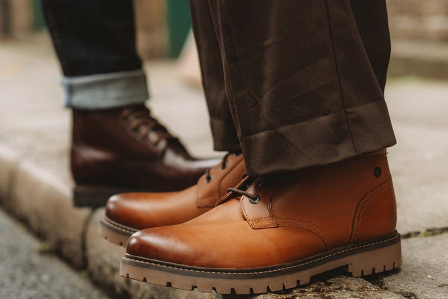 Base London Cobalt Pull Up Tan Mens Boots