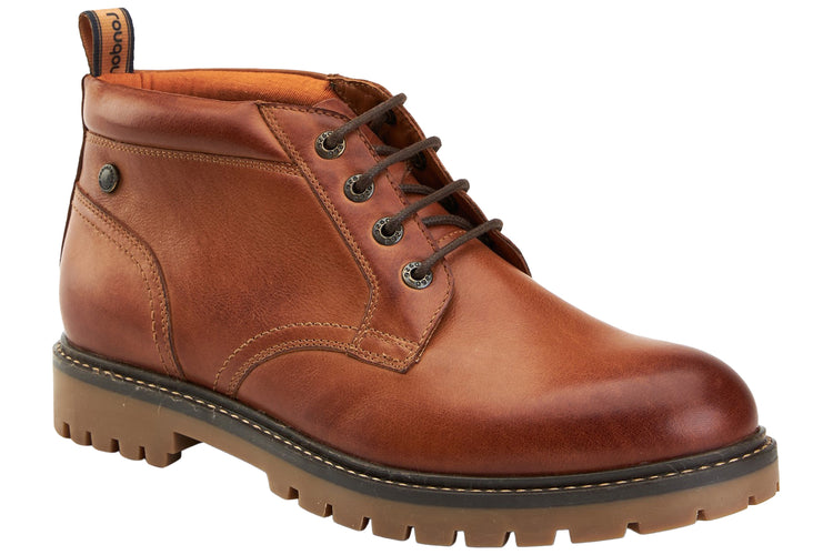 Base London Cobalt Pull Up Tan Mens Boots