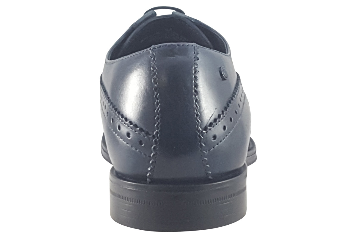base london cochran waxy navy mens shoes back