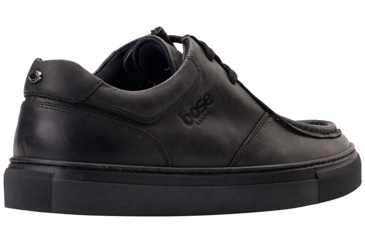 Base London Dalston Pull Up Black Mens Shoes