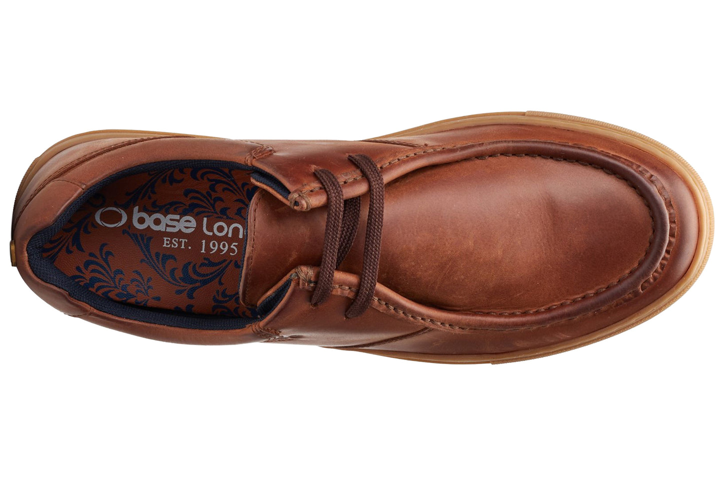 Base London Dalston Pull Up Brown Mens Shoes
