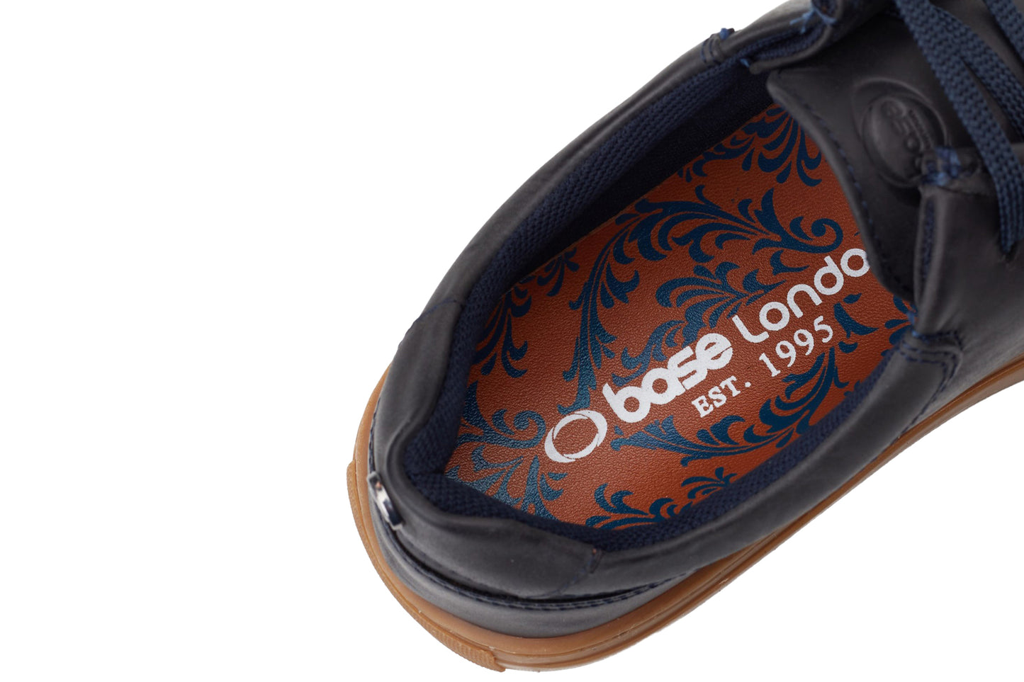 Base London Dalston Pull Up Navy Mens Shoes