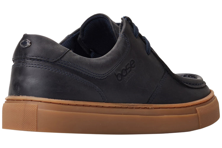 Base London Dalston Pull Up Navy Mens Shoes