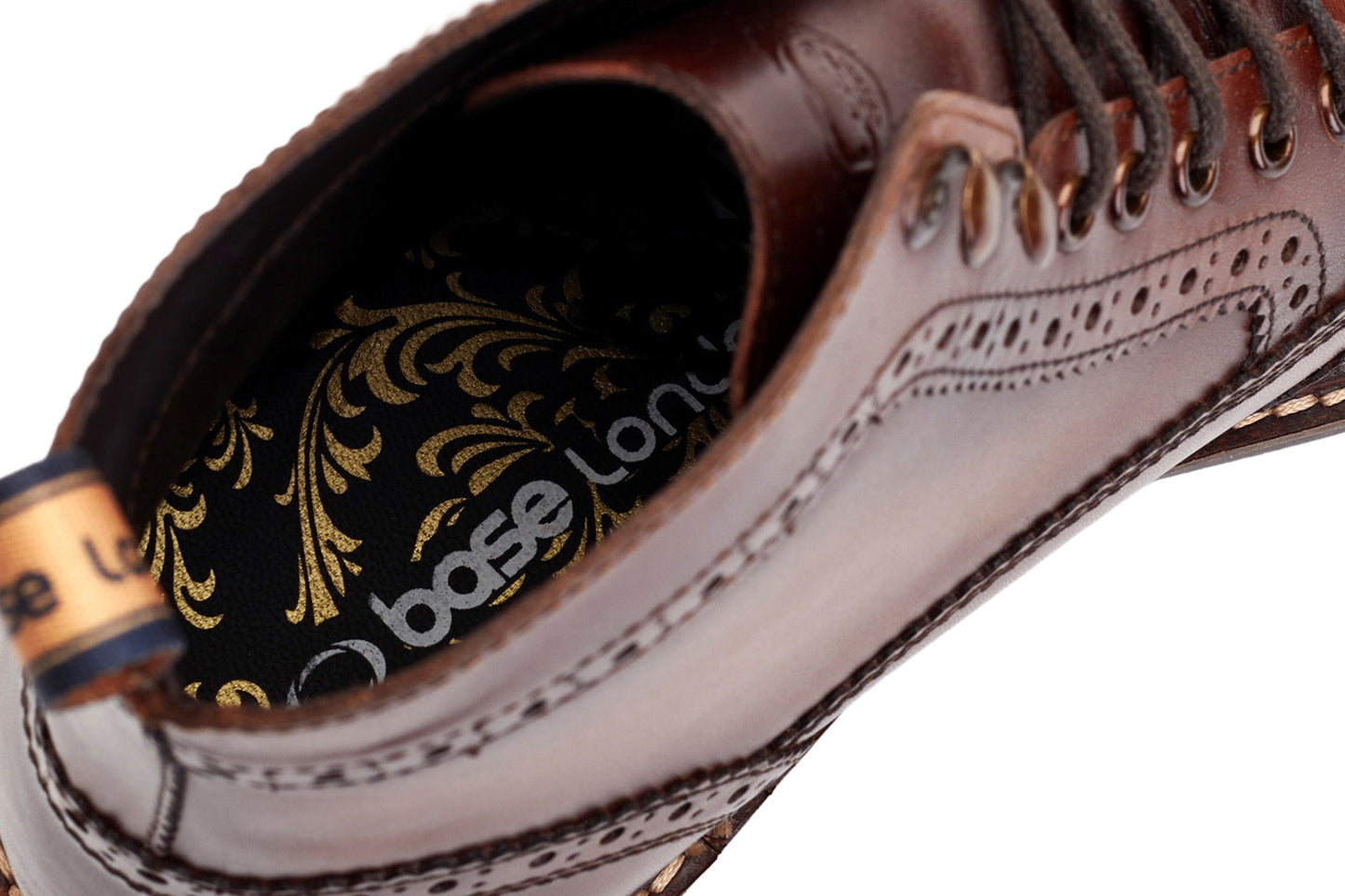 Base London Dealer Burnished Brown Mens Boots