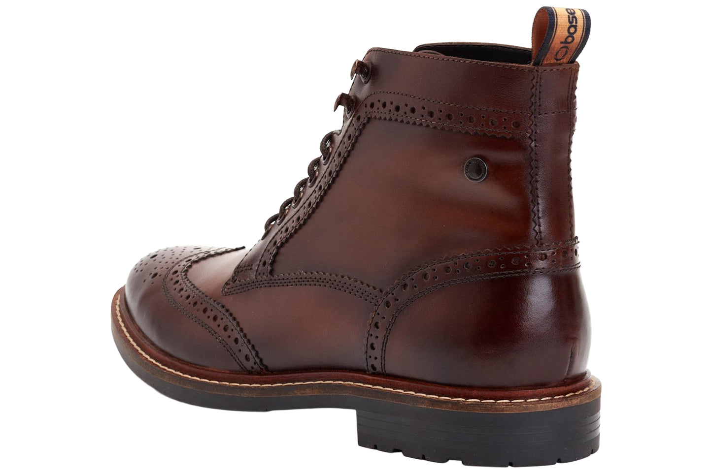 Base London Dealer Burnished Brown Mens Boots