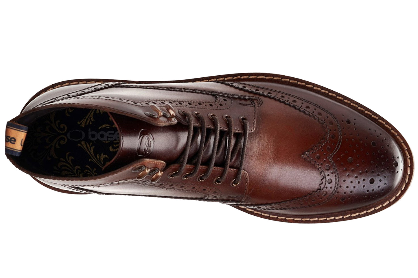 Base London Dealer Burnished Brown Mens Boots