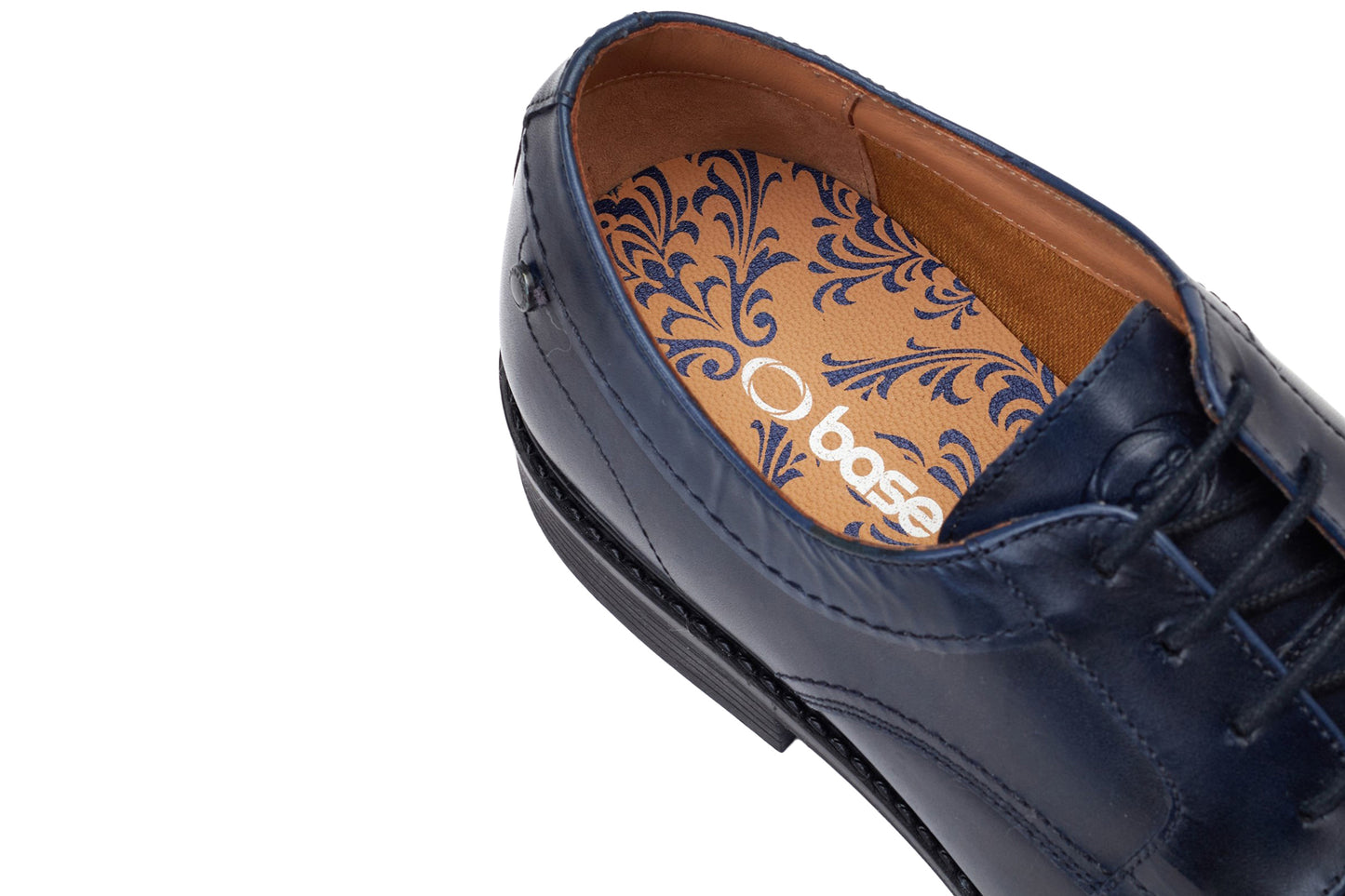 Base London Drake Waxy Waxy Navy Mens Shoes