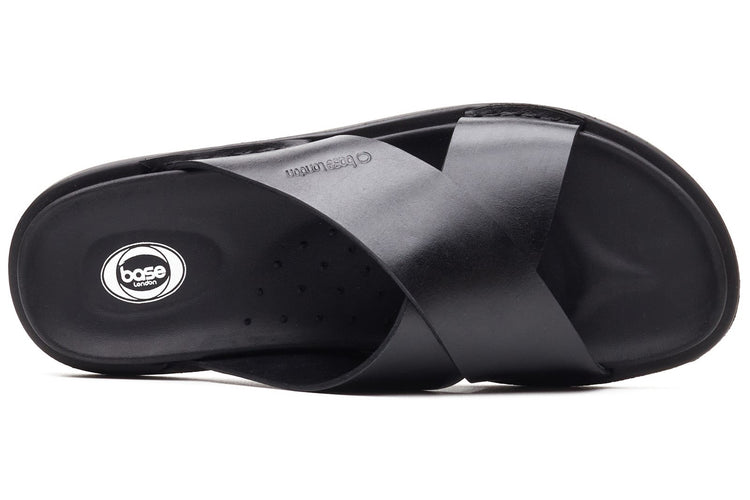 Base London Drift Black Mens Sandals